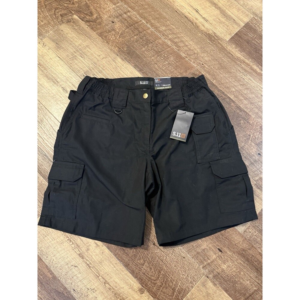 5.11 Tactical Taclite Pro Cargo Shorts (Womens Size 14) Black Ripstop 63071 NWT